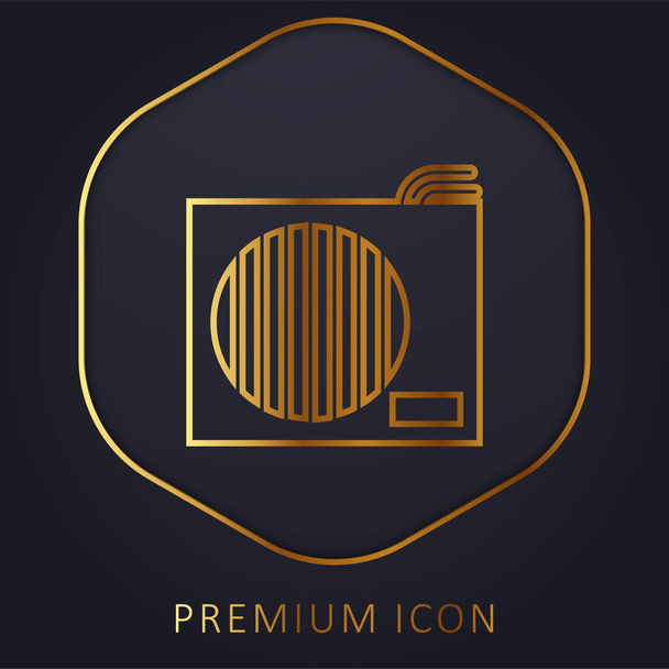 Air Conditioner zlatá čára prémie logo nebo ikona - Vektor, obrázek