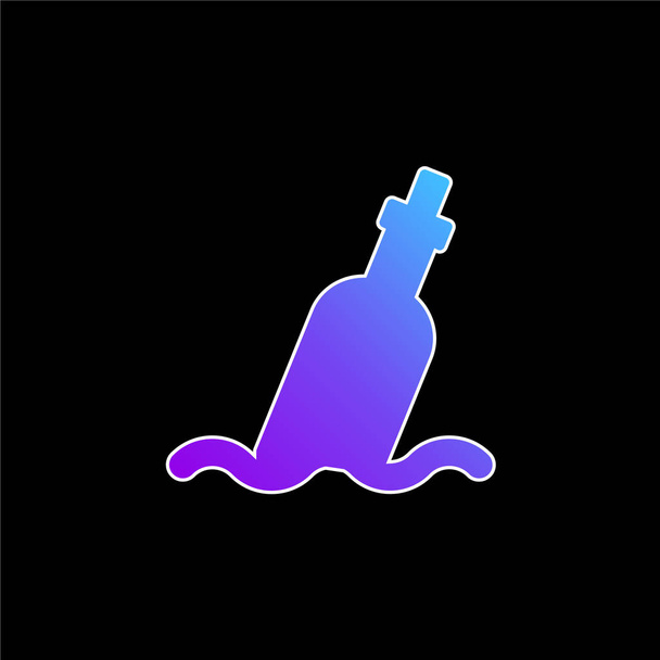 Vektorová ikona přechodu modré láhve - Vektor, obrázek