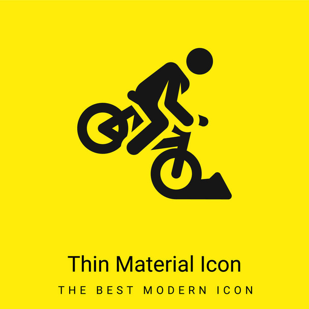 Náhodná minimální jasně žlutá ikona materiálu - Vektor, obrázek