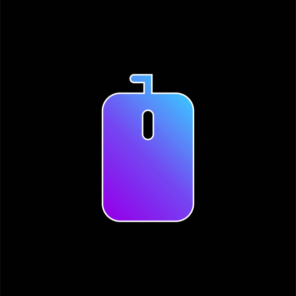 Zaoblený obdélníkový černý nástroj Tvar modrého přechodu ikona - Vektor, obrázek