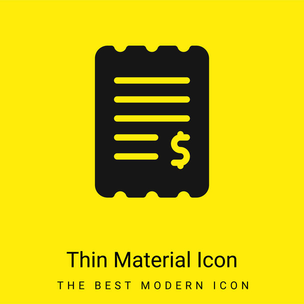 Иконка минимального ярко-желтого материала - Вектор,изображение