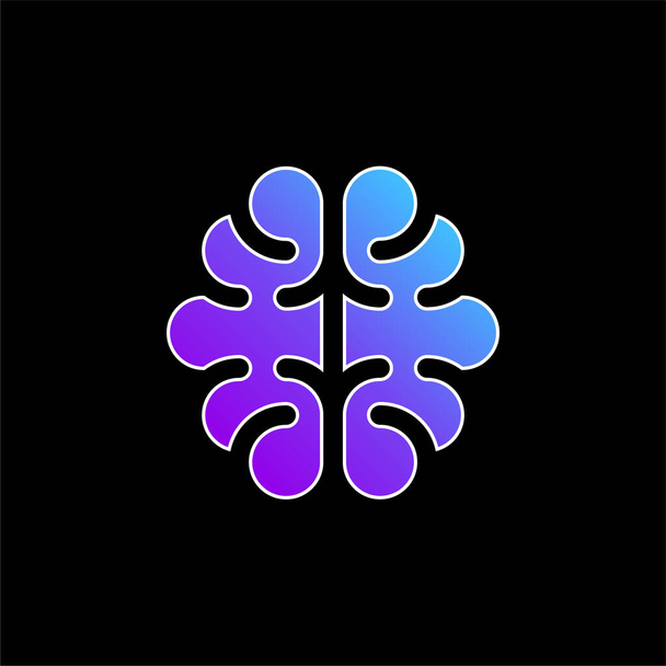 Beyin mavisi gradyan vektör simgesi - Vektör, Görsel