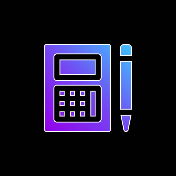 Icône vectorielle de dégradé bleu comptable - Vecteur, image