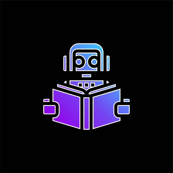 Bot modrá ikona přechodu - Vektor, obrázek