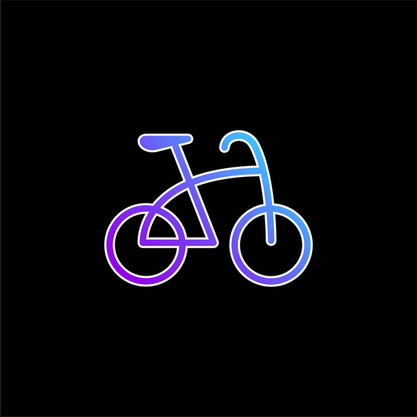 Blaues Gradientenvektorsymbol für Fahrräder - Vektor, Bild