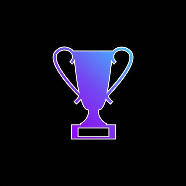Ocenění Trofej modrý gradient ikona - Vektor, obrázek