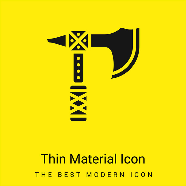 Ikona minimálního jasně žlutého materiálu - Vektor, obrázek