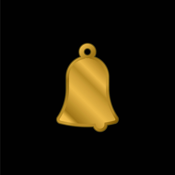 Золота металева піктограма дзвінка або вектор логотипу
 - Вектор, зображення