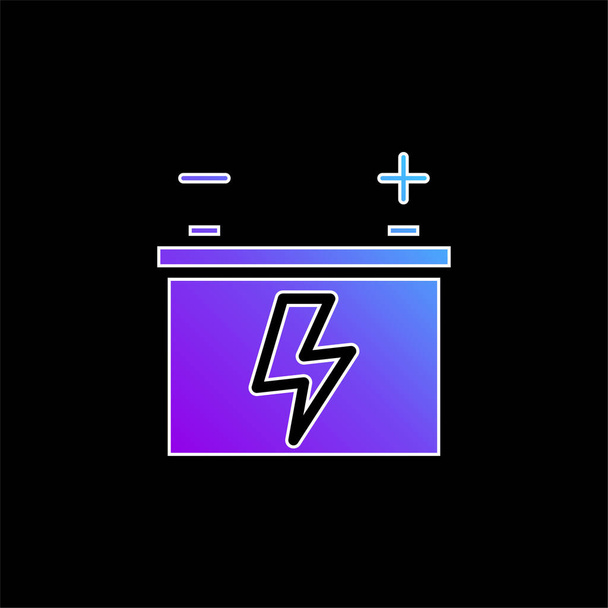 Εικόνα διανύσματος μπλε βαθμίδας μπαταρίας - Διάνυσμα, εικόνα