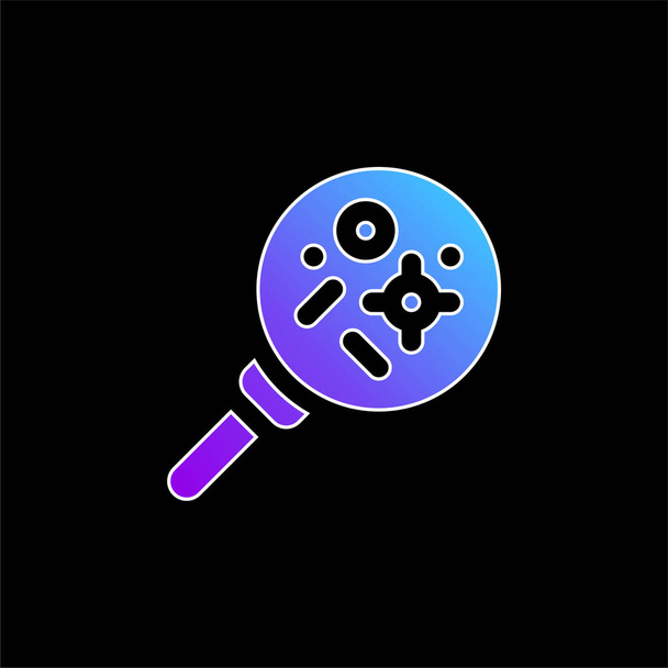 Bakteriální modrá ikona přechodu - Vektor, obrázek