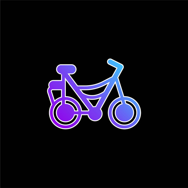 Polkupyörän sininen gradienttivektorikuvake - Vektori, kuva