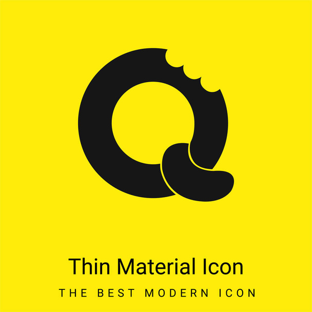 Bisquits Logo minimální jasně žlutá ikona materiálu - Vektor, obrázek