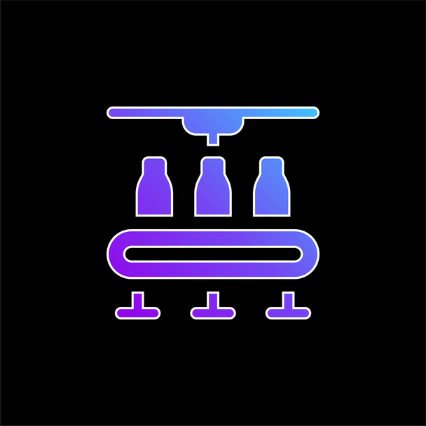 Ikona wektora niebieskiego gradientu butelek - Wektor, obraz
