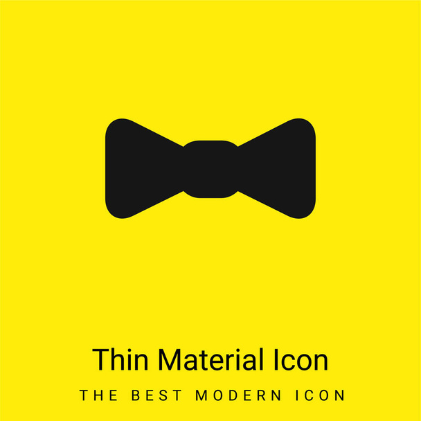 Luk minimální jasně žlutý materiál ikona - Vektor, obrázek