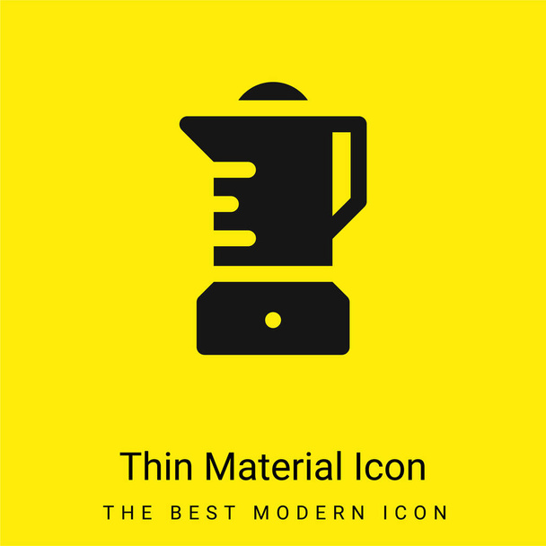 Blender minimaal helder geel materiaal icoon - Vector, afbeelding
