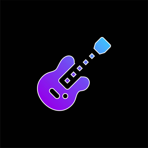 Басс Гітара синій градієнт Векторна піктограма
 - Вектор, зображення
