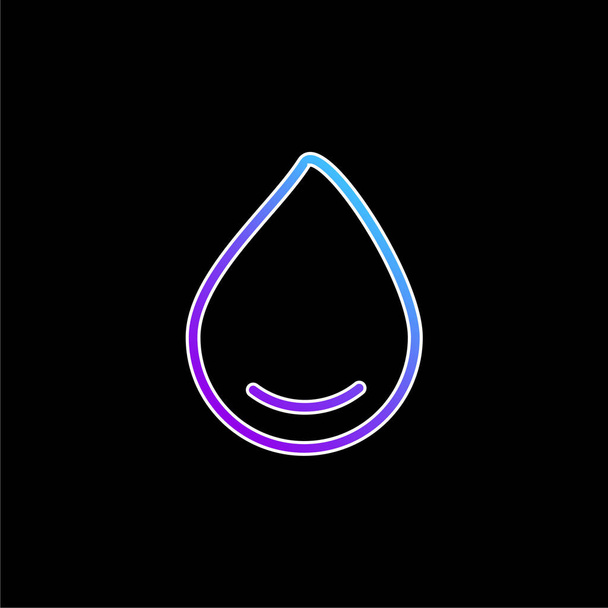 Grande goutte d'eau bleu dégradé icône vectorielle - Vecteur, image