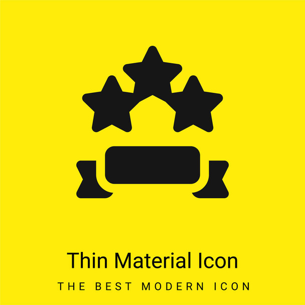 Banner minimal bright yellow material icon - Vector, Image