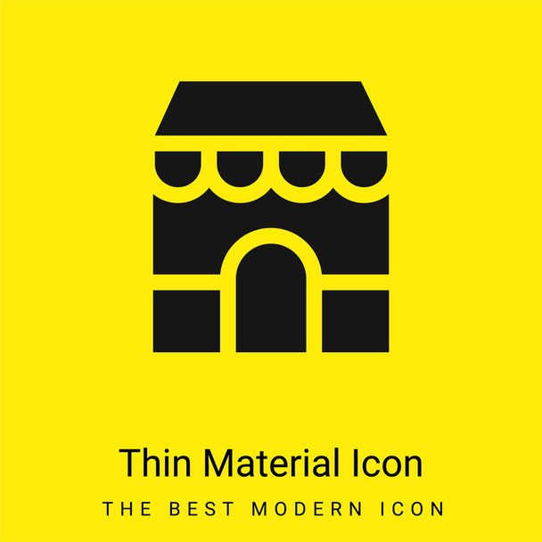 App Store ícone material amarelo brilhante mínimo - Vetor, Imagem