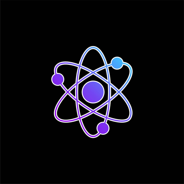 Ikona vektoru Atoms blue gradient - Vektor, obrázek