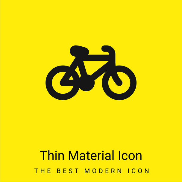 自転車最小明るい黄色の材料アイコン - ベクター画像