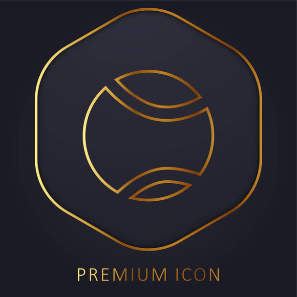 Ball goldene Linie Premium-Logo oder Symbol - Vektor, Bild