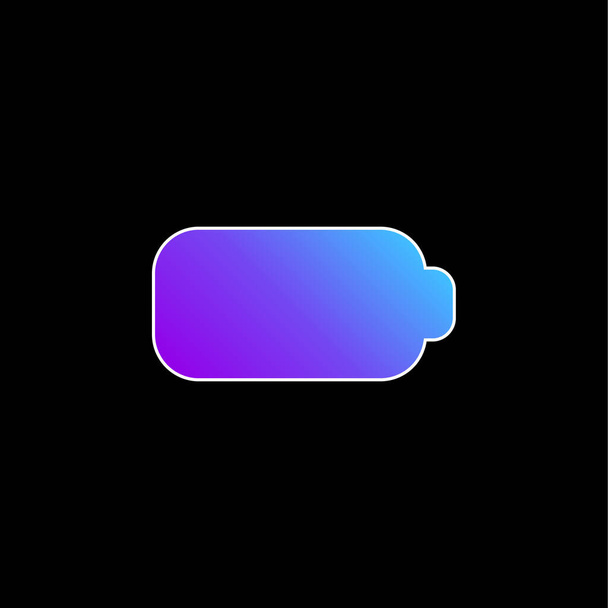 Batería azul gradiente vector icono - Vector, imagen