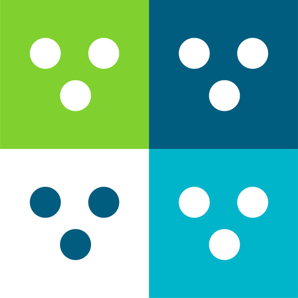 Mert matematikai szimbólum Lapos négy szín minimális ikon készlet - Vektor, kép