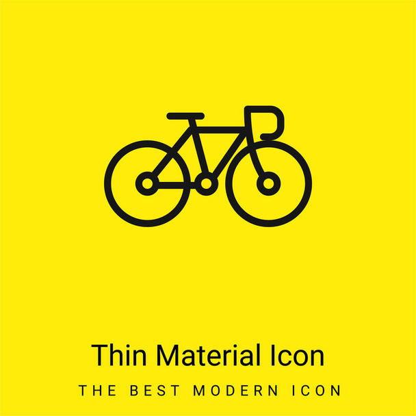 Kolo minimální jasně žlutý materiál ikona - Vektor, obrázek