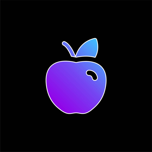 Apfelblaues Gradienten-Vektor-Symbol - Vektor, Bild