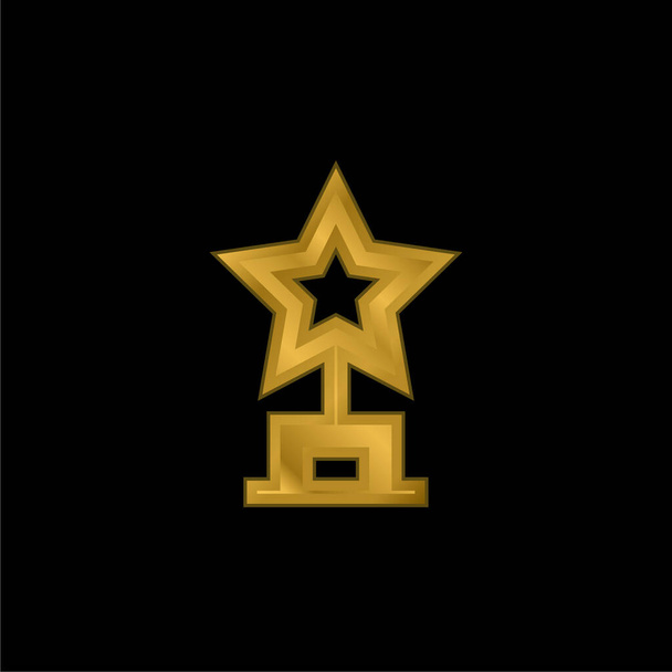 Prix plaqué or icône métallique ou logo vecteur - Vecteur, image