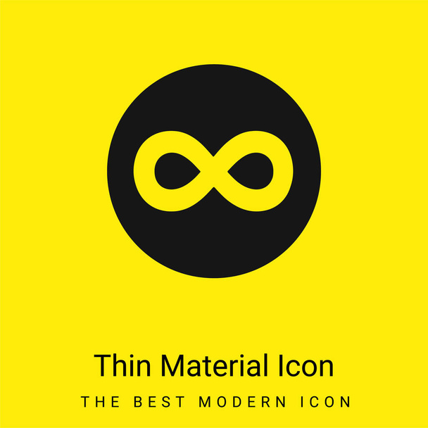 500px Logo minimální jasně žlutá ikona materiálu - Vektor, obrázek