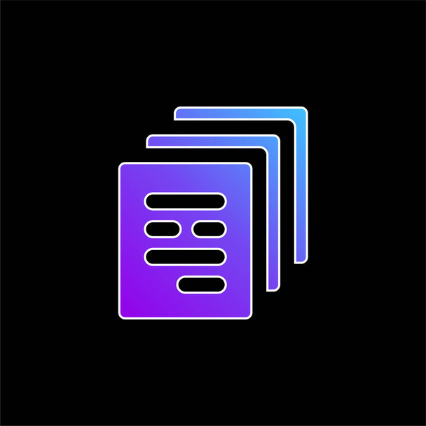 Archives blue gradient vector icon - Vector, Image
