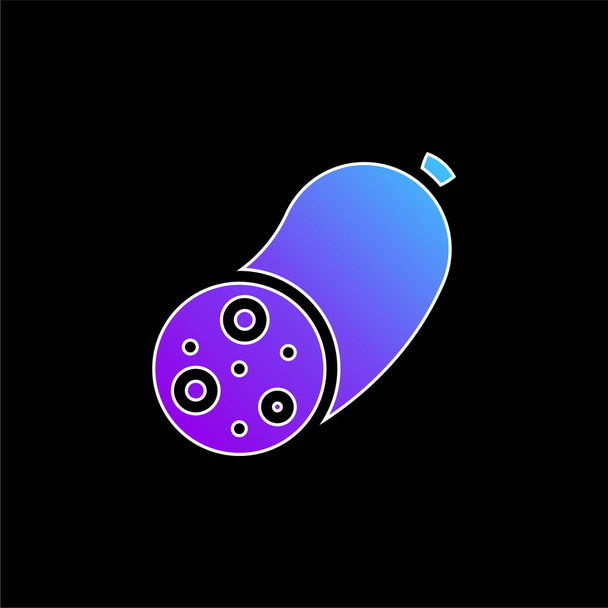 Černá Pudding modrá ikona přechodu - Vektor, obrázek