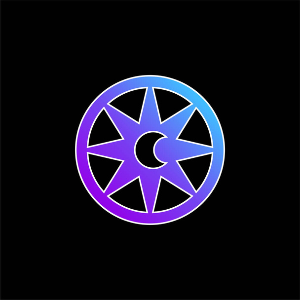 Astrologia blu gradiente icona vettoriale - Vettoriali, immagini