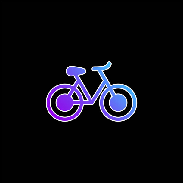 Bicicleta azul gradiente vector icono - Vector, imagen