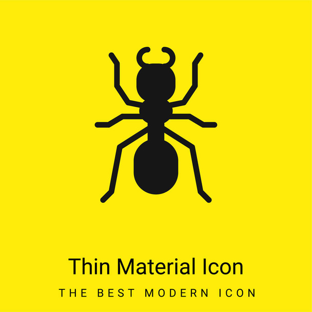 アリ最小限の明るい黄色の材料アイコン - ベクター画像