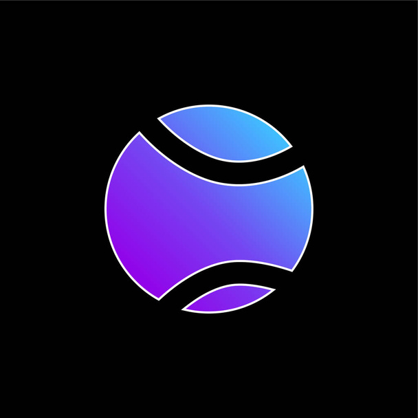Icône vectorielle dégradé bleu boule - Vecteur, image