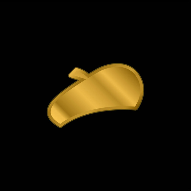 Barrett oro placcato icona metallica o logo vettoriale - Vettoriali, immagini