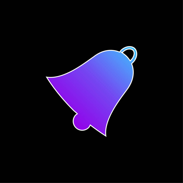 Campana azul gradiente vector icono - Vector, Imagen