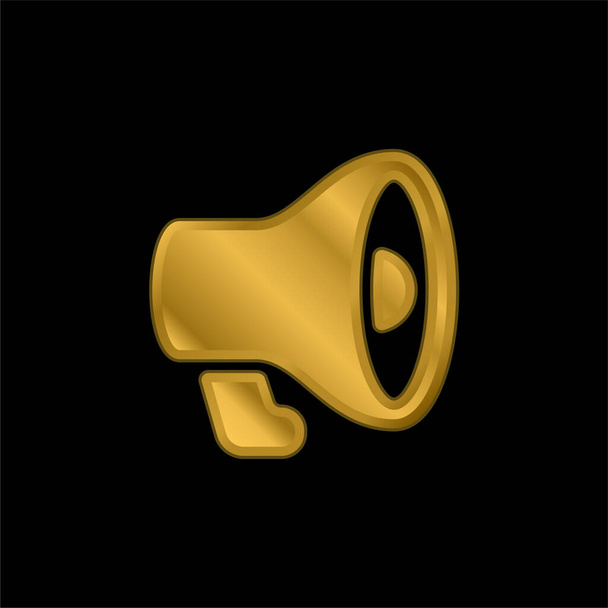 Reklama złocona metaliczna ikona lub wektor logo - Wektor, obraz