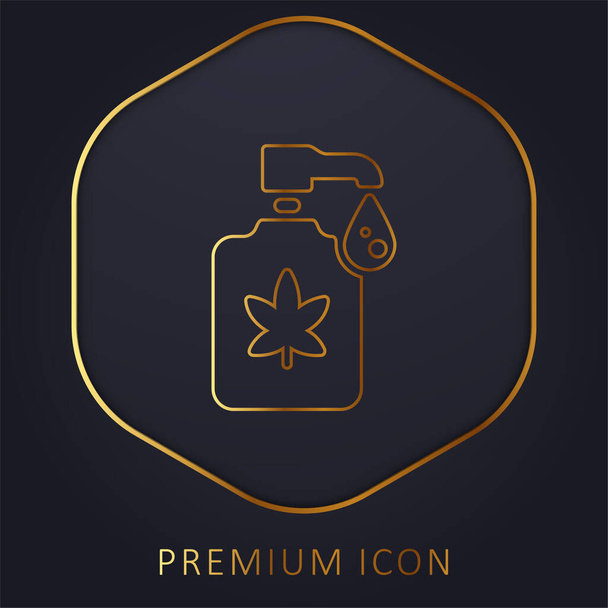 Body Lotion kultainen viiva premium logo tai kuvake - Vektori, kuva
