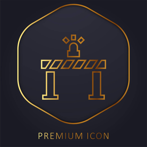 Λογότυπο ή εικονίδιο Barrier Golden Line Premium - Διάνυσμα, εικόνα