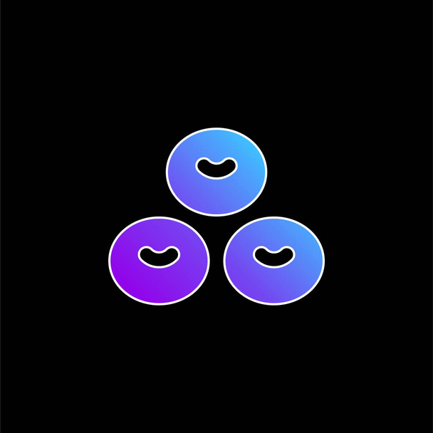 Icona del vettore gradiente blu delle cellule ematiche - Vettoriali, immagini