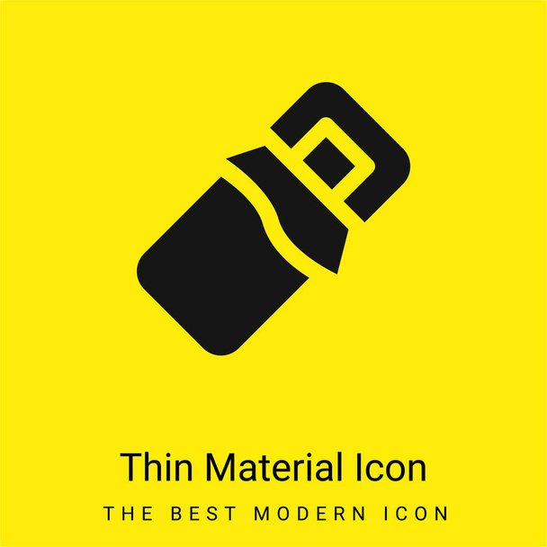 Bár minimális világos sárga anyag ikon - Vektor, kép
