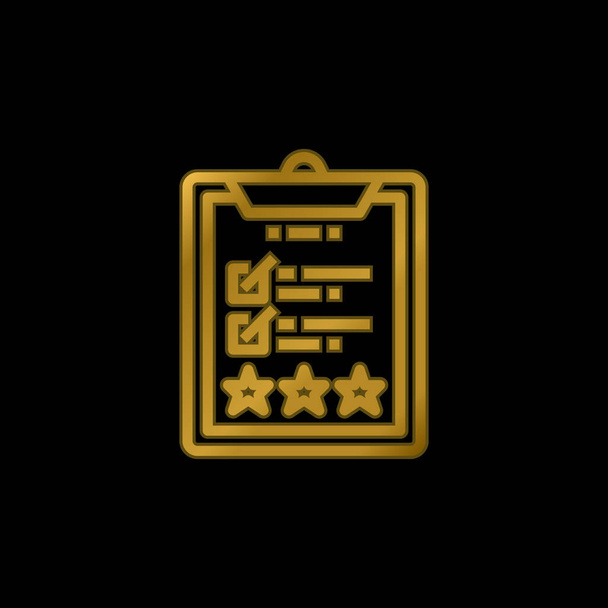 Оцінка золотистої металевої піктограми або вектора логотипу
 - Вектор, зображення