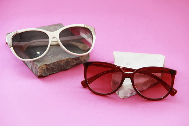 women's sunglasses in plastic frames with lenses - Photo, Image