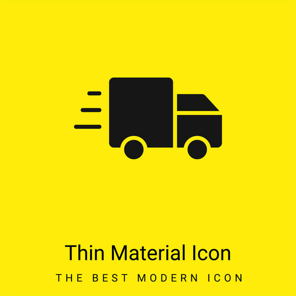 icona materiale giallo brillante minimale annunci - Vettoriali, immagini