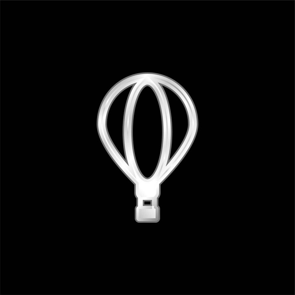 Big Air Balón postříbřená kovová ikona - Vektor, obrázek