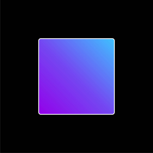 Schwarzes Quadrat Form blaues Gradientenvektorsymbol - Vektor, Bild